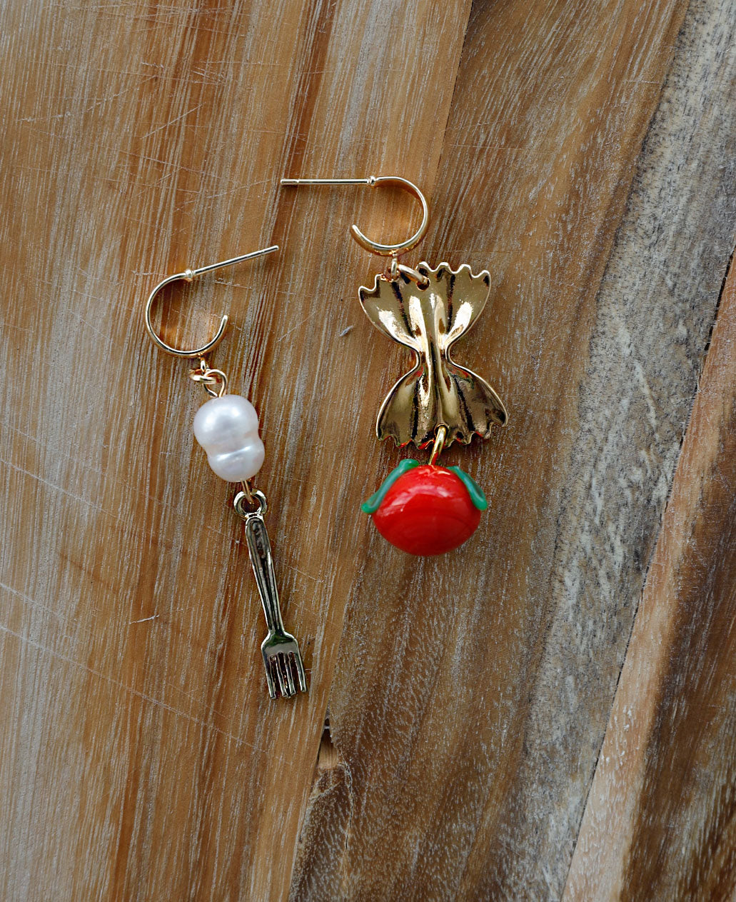 'Caprese' Pasta Earrings // HTT x Panache