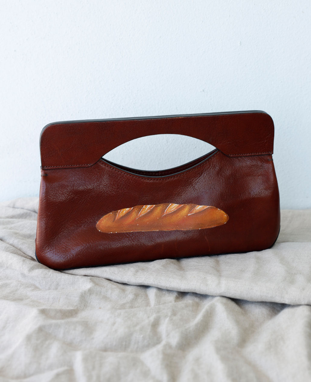 Hand-painted Baguette Bag