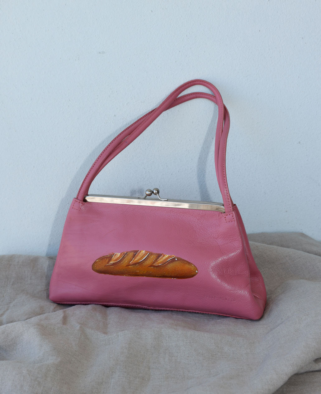 Hand-painted Baguette Bag